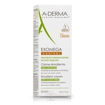 A-DERMA EXOMEGA CONTROL CRÈME ÉMOLLIENTE emolienčný krém 1x50 ml obrázok