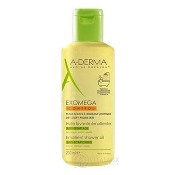 A-DERMA EXOMEGA CONTROL HUILE LAVANTE ÉMOLLIENTE zvláčňujúci sprchovací olej 1x200 ml obrázok