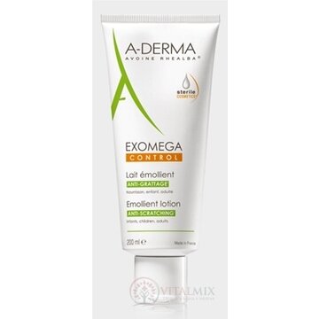 A-DERMA EXOMEGA CONTROL LAIT ÉMOLLIENT D.E.F.I. emolienčné mlieko "proti škrabaniu" 1x200 ml obrázok