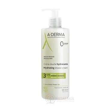 A-DERMA Hydratačný sprchový krém 3v1 pre krehkú pokožku, s ovsom 1x500 ml obrázok