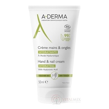A-DERMA KRÉM na ruky a nechty HYDRATAČNÝ s kyselinou hyalurónovou 1x50 ml obrázok
