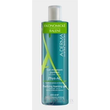 A-DERMA PHYS-AC GEL MOUSSANT PURIFIANT čistiaci penivý gél 1x400 ml obrázok