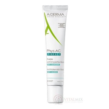 A-DERMA PHYS-AC PERFECT FLUIDE ANTI-IMPERFECTIONS fluid proti nedokonalostiam pleti 1x40 ml obrázok