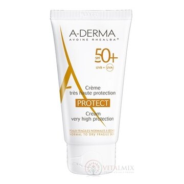 A-DERMA PROTECT CRÈME SPF50+ krém (normálna až suchá fragilná koža) 1x40 ml obrázok