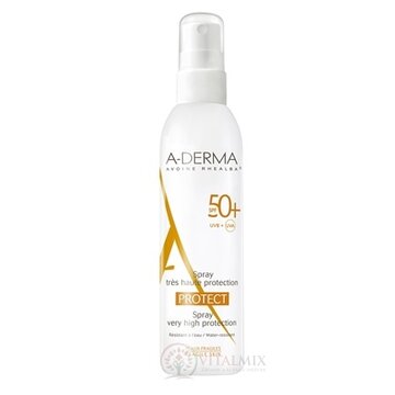 A-DERMA PROTECT SPRAY SPF50+ sprej (krehká fragilná koža) 1x200 ml obrázok