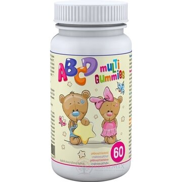 ABCD muLTi Gummies - Clinical pektínové bonbóny s malinovou príchuťou 1x60 ks obrázok