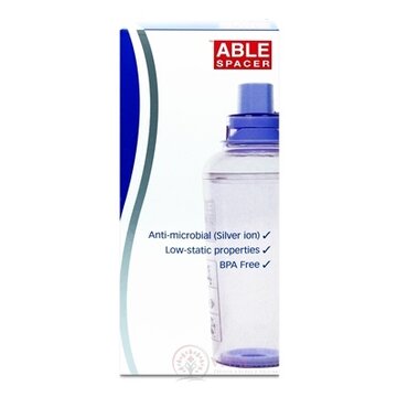 ABLE SPACER 2 Nadstavec inhalačný s ventilom s náustkom, 1x1 ks obrázok
