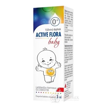 ACTIVE FLORA baby kvapky pre deti (0M+) (inov.2024) 1x5 ml obrázok