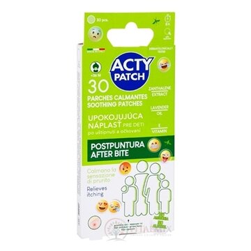 ACTYPATCH UPOKOJUJÚCA NÁPLASŤ PRE DETI po uštipnutí a očkovaní 1x30 ks obrázok
