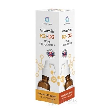 ADAMPharm Vitamín K2+D3 kvapky 1x30 ml obrázok