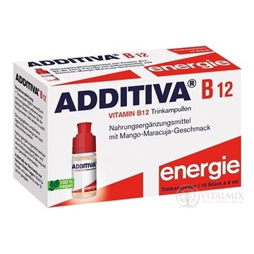 ADDITIVA B12 shots Energia ampulky na pitie 10x8 ml (80 ml) obrázok