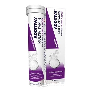ADDITIVA MULTIVITAMÍN + Minerál, Kofein, Ananás tbl eff 1x20 ks obrázok