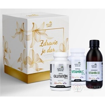Adelle Davis Balíček Imunita Vitamín C cps 60 + Vitamín D3 lipozomálny 200 ml + Glutatión cps 30, 1x1 set obrázok