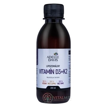 ADELLE DAVIS Lipozomálny VITAMÍN D3+K2 1x200 ml obrázok