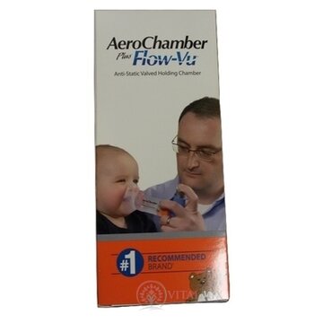 AeroChamber Plus nástavec inhalačný oranžový, s maskou pre deti od 0 -12 mesiacov 1x1 ks obrázok