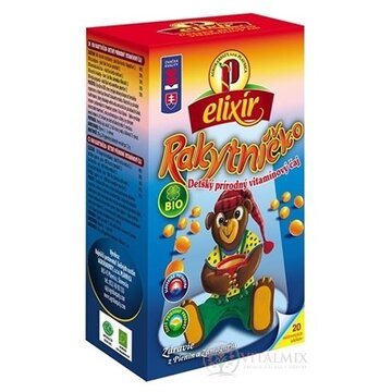 AGROKARPATY BIO Rakytníčko detský prírodný vitamínový čaj, balené vrecúška, 20x1,5 g (30 g) obrázok