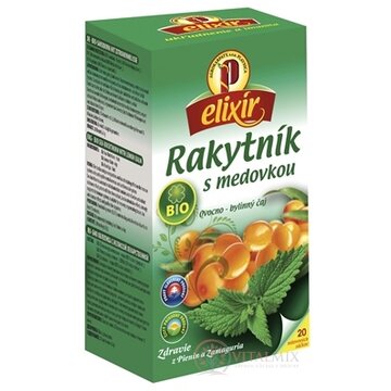AGROKARPATY BIO Rakytník s medovkou ovocno - bylinný čaj, balené vrecúška, 20x1,5 g (30 g) obrázok