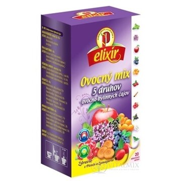 AGROKARPATY elixír Ovocný MIX 5 druhov ovocno bylinných čajov 20x1,5 g (30 g) obrázok
