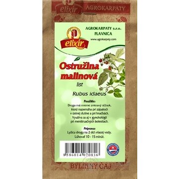 AGROKARPATY OSTRUŽINA MALINOVÁ list bylinný čaj 1x30 g obrázok