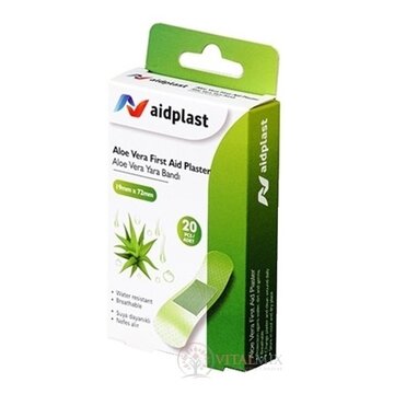 Aidplast Priehľadná náplasť s Aloe 1,9  x 7,2 cm, 1x20 ks obrázok
