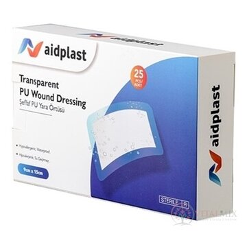 Aidplast Priehľadná sterilná náplasť na rany 9 x 15 cm, 1x25 ks obrázok