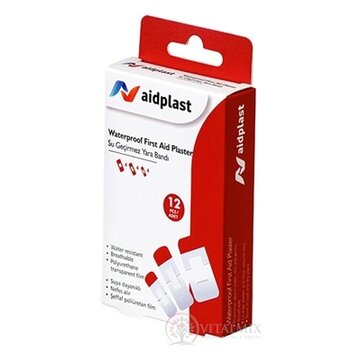 Aidplast Vodeodolná náplasť rôzne tvary 1x12 ks obrázok