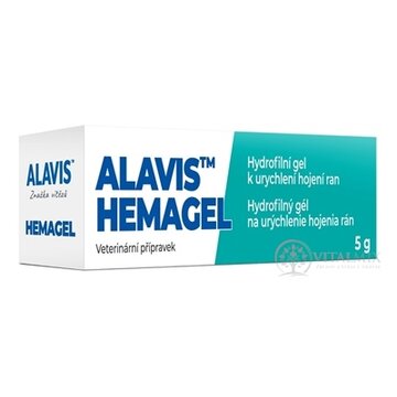ALAVIS HEMAGEL veterinárny hydrofilný gél na rany 1x5 g obrázok