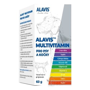 ALAVIS MULTIVITAMÍN pre psy a mačky prášok 1x60 g obrázok