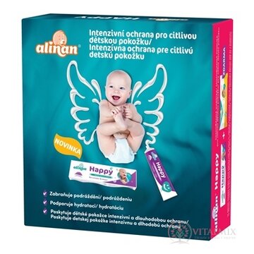 Alinan Happy krém pod plienku 35 g + detské vlhčené utierky 56 ks ZDARMA, 1x1 set obrázok