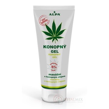 ALPA KONOPNÝ GÉL masážny s konopným olejom 1x100 ml obrázok