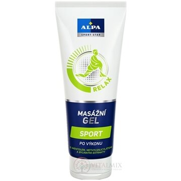 ALPA SportStar GEL MASÁŽNY ŠPORT relax - po výkone 1x210 ml obrázok