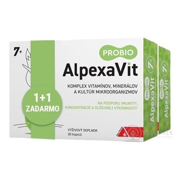 AlpexaVit PROBIO 7+ 1+1 cps 30 + 30 zadarmo (60 ks), 1x1 set obrázok