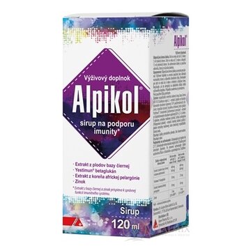Alpikol sirup na podporu imunity so zinkom 1x120 ml obrázok