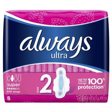 ALWAYS ULTRA SUPER PLUS 8 hygienické vložky 1x8 ks obrázok