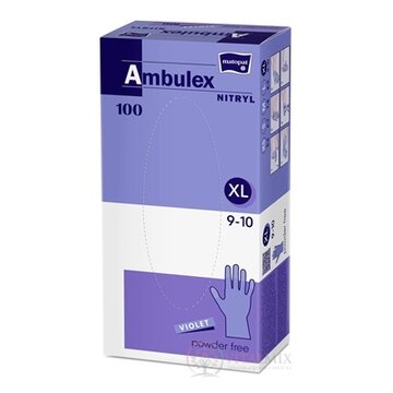 Ambulex NITRYL Vyšetrovacie a ochranné rukavice veľ. XL, fialové, nitrilové, nesterilné, nepudrované, 1x100 ks obrázok