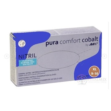AMPri Pura Comfort Cobalt Nitrilové rukavice veľ. XL, tmavomodré, nepudrované, nesterilné 1x100 ks obrázok