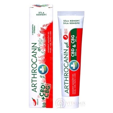 Annabis ARTHROCANN  CBD + CBG Hrejivý gél konopný, masážny, s koloidným striebrom 1x75 ml obrázok