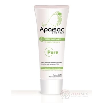 Apaisac BIORGA Čistiaci krém zelená rada (Purifying Cream) 1x40 ml obrázok