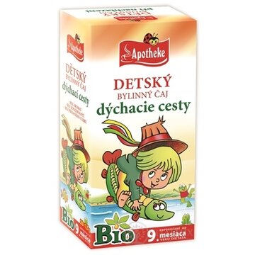 APOTHEKE BIO DETSKÝ BYLINNÝ ČAJ DÝCHACIE CESTY nálevové vrecká (od ukončeného 9. mesiaca) 20x1,5 g (30 g) obrázok