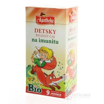 APOTHEKE BIO DETSKÝ BYLINNÝ ČAJ NA IMUNITU nálevové vrecká (od ukončeného 9. mesiaca) 20x1,5 g (30 g) obrázok