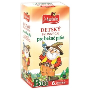 APOTHEKE BIO DETSKÝ BYLINNÝ ČAJ pre bežné pitie nálevové vrecká (od ukončeného 6. mesiaca)  20x1,5 g (30 g) obrázok