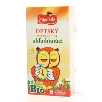 APOTHEKE BIO DETSKÝ BYLINNÝ ČAJ UKĽUDŇUJÚCI nálevové vrecká (od ukončeného 6. mesiaca) 20x1,5 g (30 g) obrázok