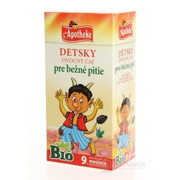 APOTHEKE BIO DETSKÝ OVOCNÝ ČAJ INOV nálevové vrecká (od ukončeného 9. mesiaca) 20x2 g (40 g) obrázok