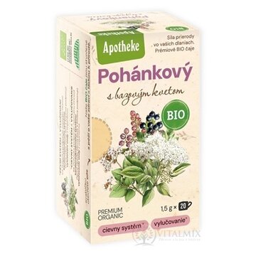 APOTHEKE BIO POHÁNKOVÝ ČAJ bylinná zmes v nálevových vreckách 20x1,5 g (30 g) obrázok