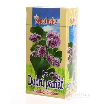 APOTHEKE ČAJ PRE DOBRÚ PAMÄŤ GINKGO BILOBA 20x1,5 g (30 g) obrázok