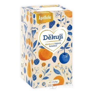 APOTHEKE Ďakujem - darčeková čajová kolekcia ovocné čaje (4 druhy) v nálevových vreckách 20x1,5 g (30 g) obrázok
