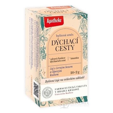 APOTHEKE FARMA DÝCHACIE CESTY bylinná zmes, čaj v nálevových vreckách 20x2 g (40 g) obrázok