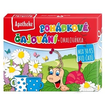 APOTHEKE KOLEKCIA ROZPRÁVKOVÉ ČAJOVANIE BIO ovocné a bylinné čaje + omaľovánka, nálevové vrecká 1x30 ks obrázok