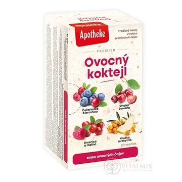 APOTHEKE PREMIER Ovocný koktejl zmes ovocných čajov (4 druhy) v nálevových vreckách 1x20 ks obrázok