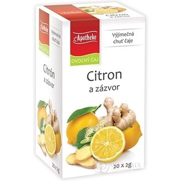 APOTHEKE PREMIER SELECTION ČAJ CITRÓN A ZÁZVOR 20x2 g (40 g) obrázok